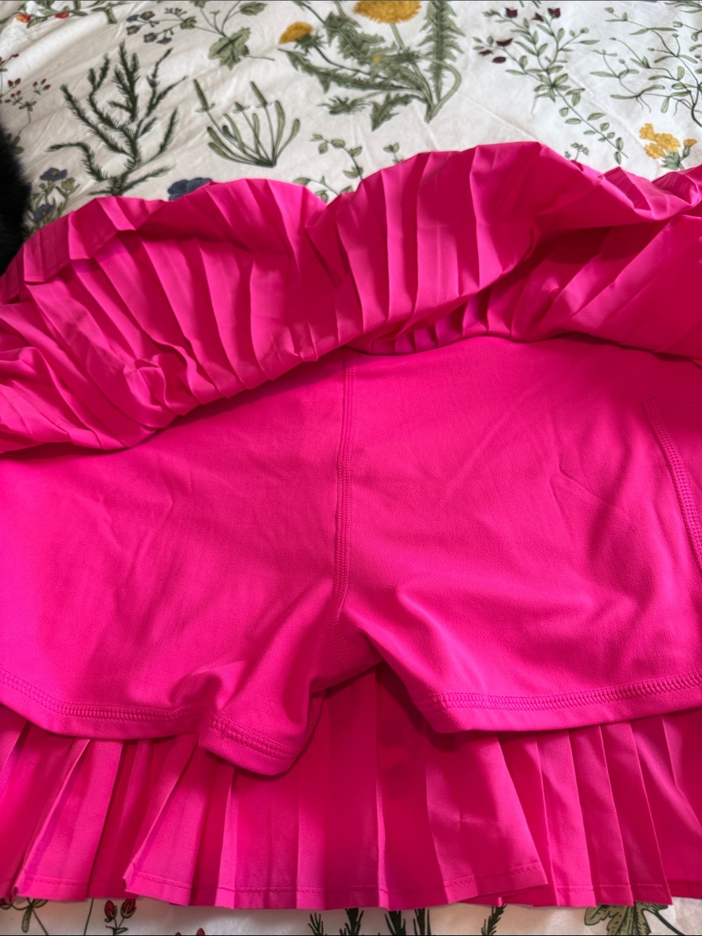 Fabletics Hot Pink Pleated Skater Skirt - Picture 4 of 4